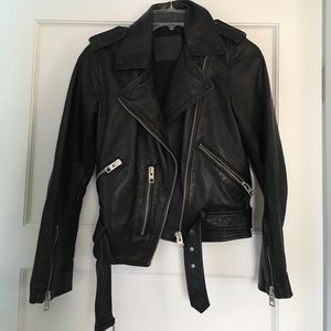 All Saints Balfern Leather Biker Jacket
